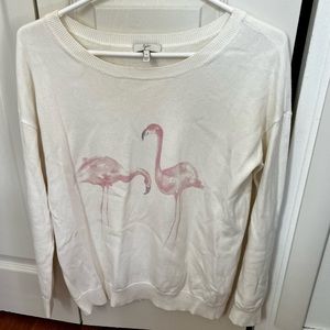 Joie flamingo cotton sweater